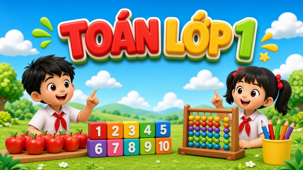 Toán lớp 1 – Đề luyện tổng hợp số 1