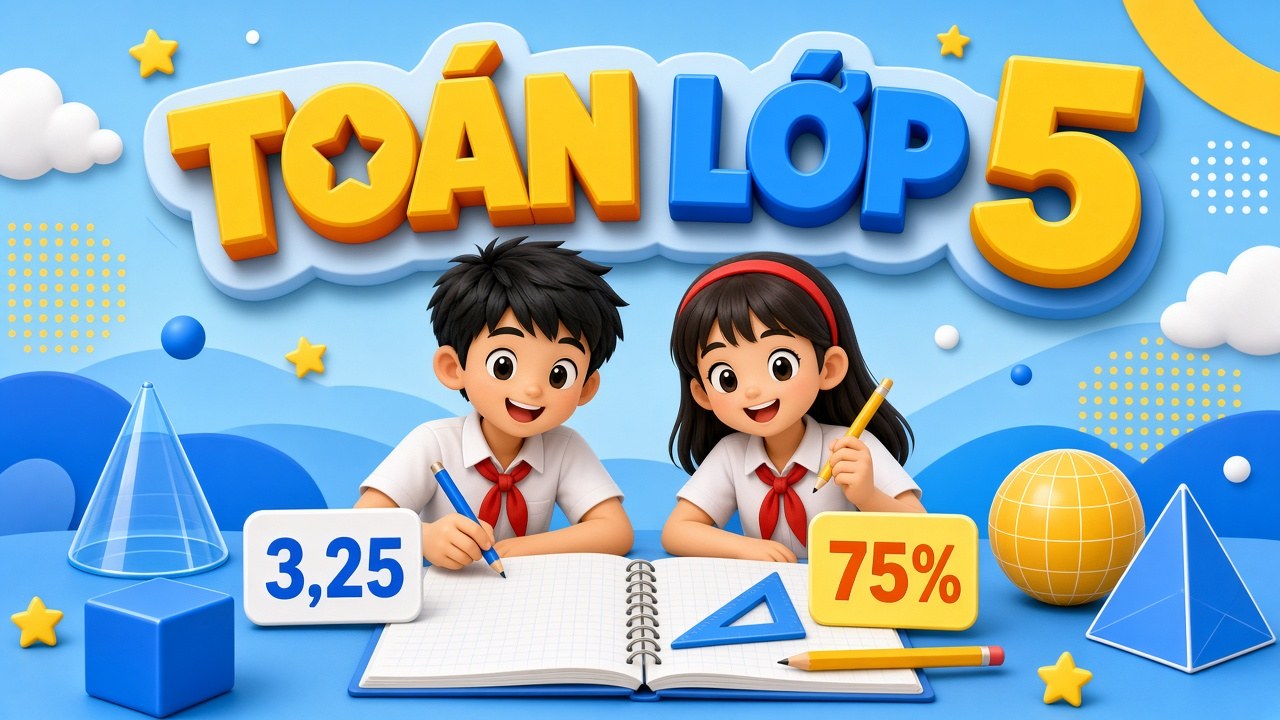Toán lớp 5 – Đề luyện tổng hợp số 1