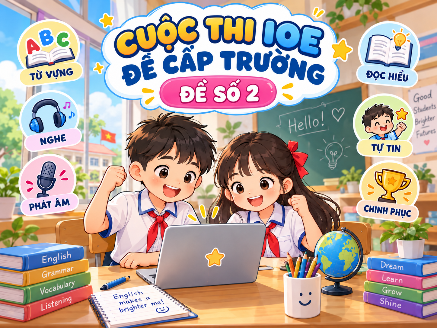Luyện IOE Tiếng Anh lớp 4 – Đề 02
